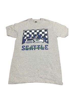 Grey Seattle Seahawks Graphic T-Shirt